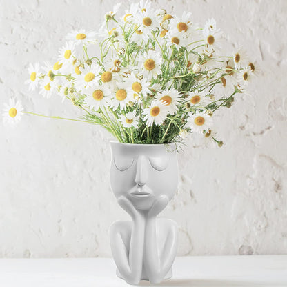 Face Flower Pot Head Planter __stock:350 Garden & Patio refund_fee:1200 show-color-swatches