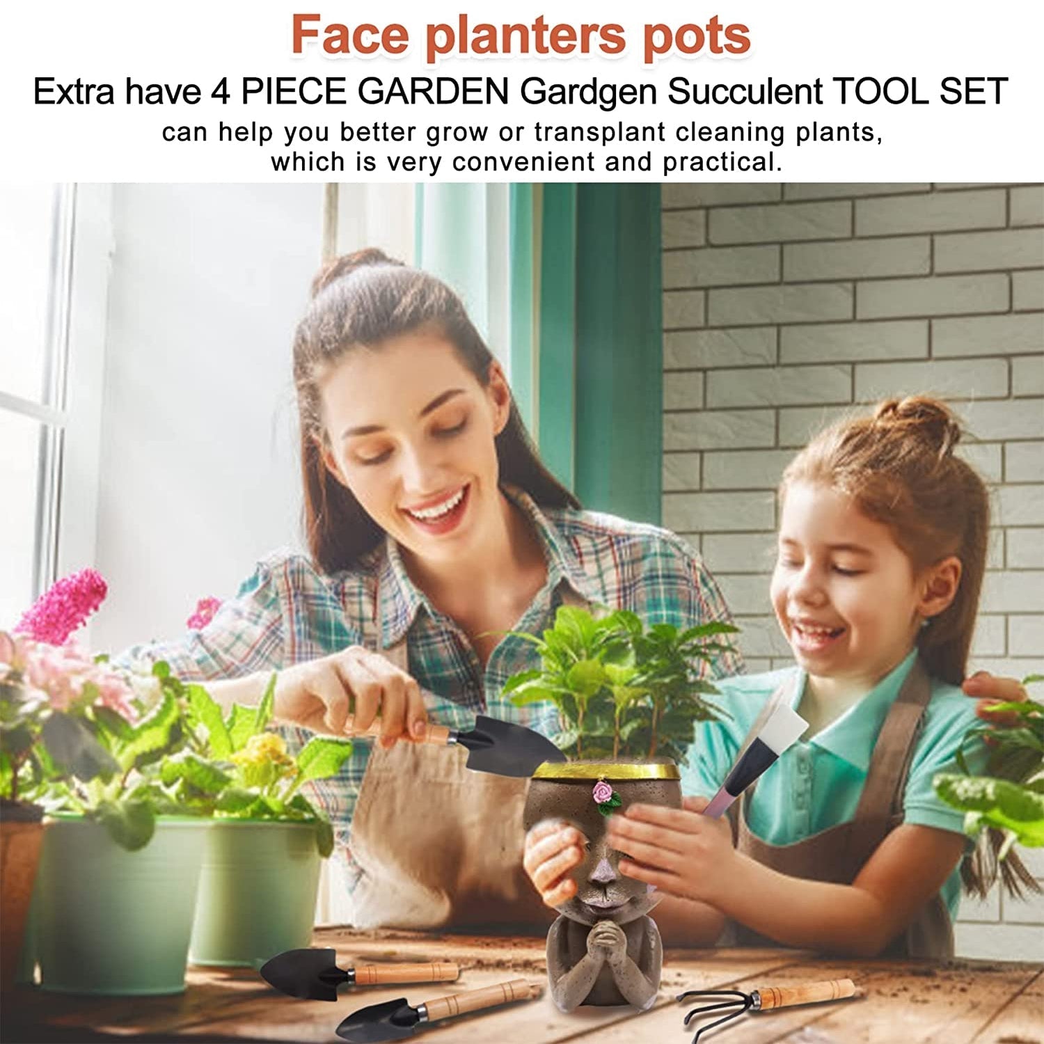 Face Planters Pots Unique Head Planter __stock:350 Furniture and Décor refund_fee:1200