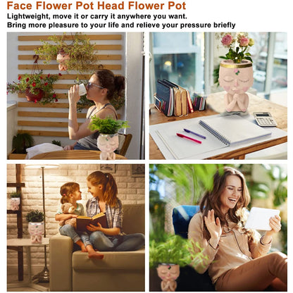 Face Planters Pots Unique Head Planter __stock:350 Furniture and Décor refund_fee:1200