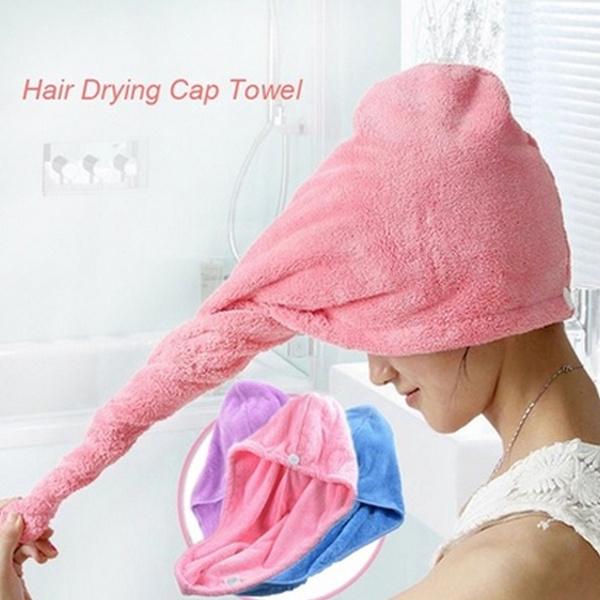 Fashion Women Microfiber Dry Hair Towel __stock:500 Bath refund_fee:800 show-color-swatches