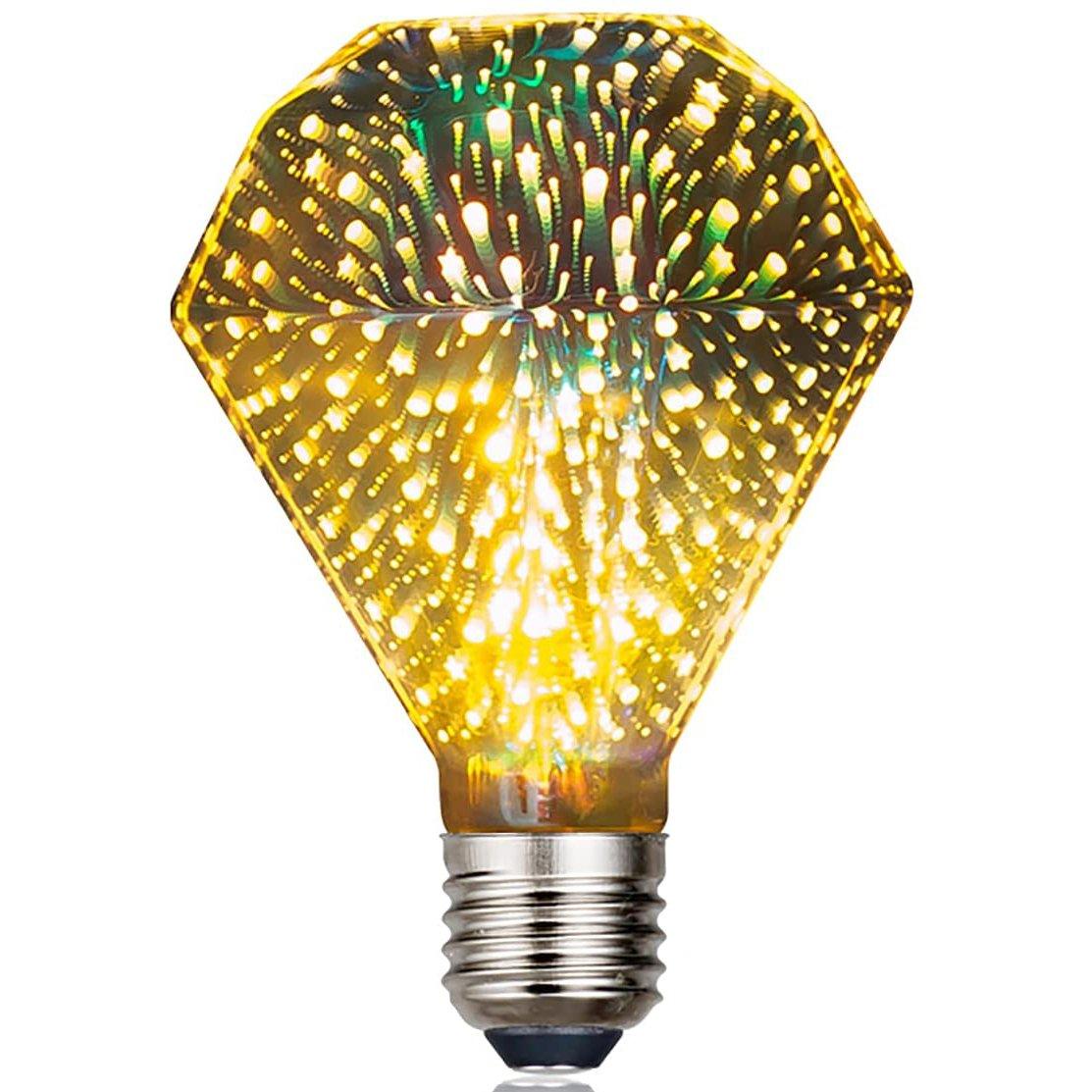 Firework Decorative 3D LED Light Bulb Diamond __stock:500 Indoor Lighting refund_fee:800 Warranty