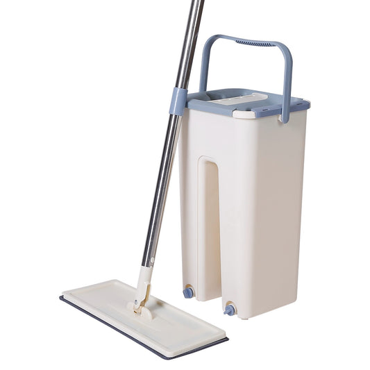 Flat Floor Mop Bucket Set Mop Bucket Set __stock:100 Household Appliances refund_fee:800 Warranty