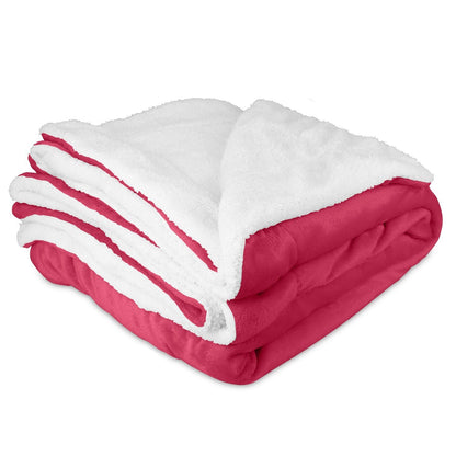 Fleece Throw Blanket Flannel Bed Cover Red __label2:BOGO 30% OFF __stock:50 Bedding refund_fee:1800 show-color-swatches