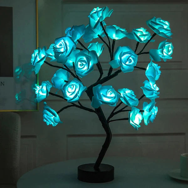 Flower Rose Tree Lamp Blue __stock:200 Indoor Lighting refund_fee:1200 Warranty