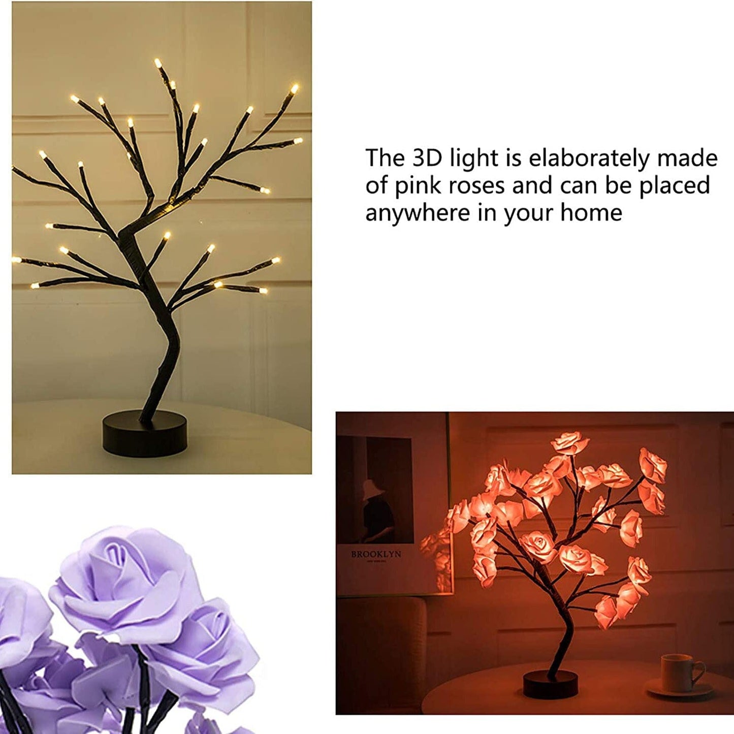 Flower Rose Tree Lamp __stock:200 Indoor Lighting refund_fee:1200 Warranty