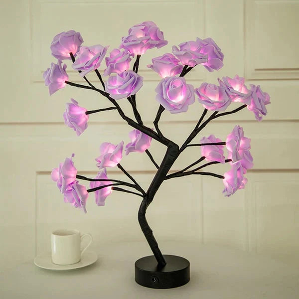 Flower Rose Tree Lamp Purple __stock:200 Indoor Lighting refund_fee:1200 Warranty