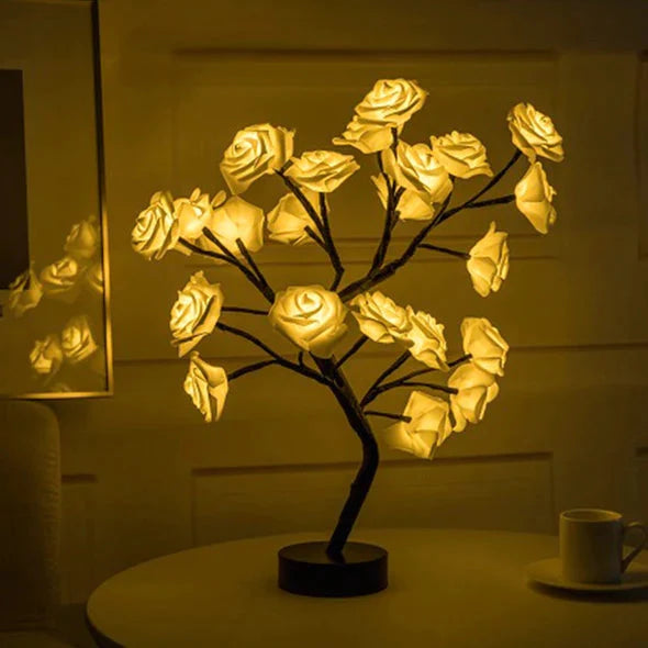 Flower Rose Tree Lamp Yellow __stock:200 Indoor Lighting refund_fee:1200 Warranty