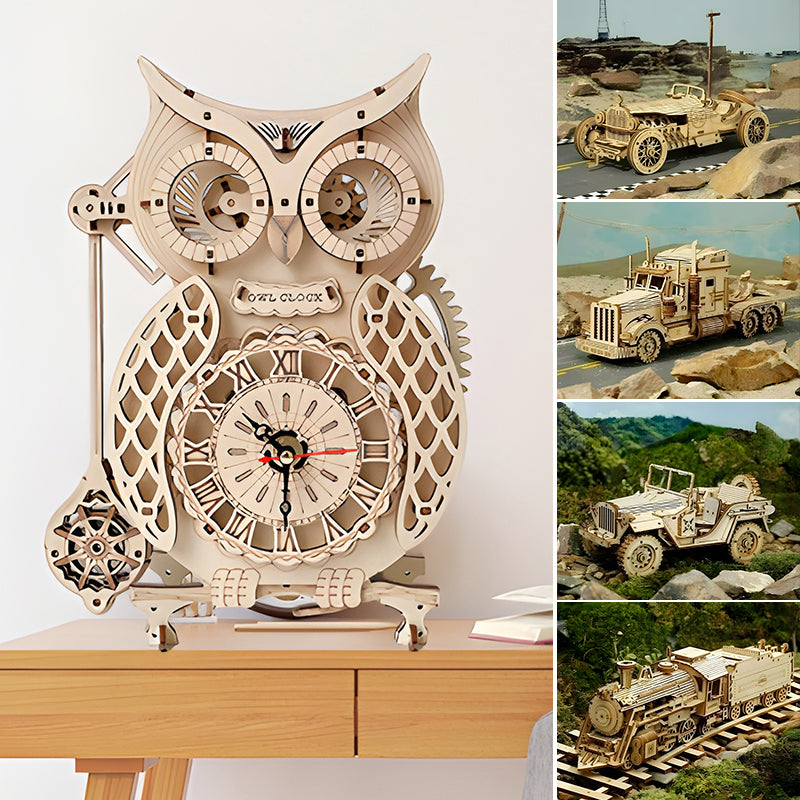 Super Wooden Mechanical Model Puzzle Set Furniture and Décor toys