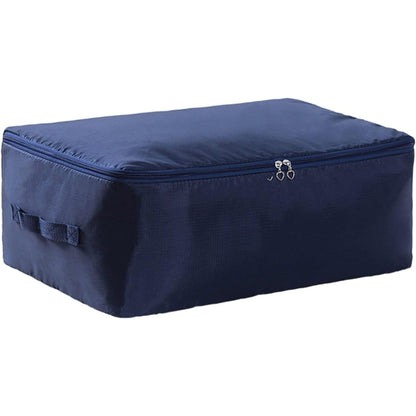 Foldable Clothes Quilt Storage Bag Portable Luggage Navy __stock:200 Closet & Storage refund_fee:800