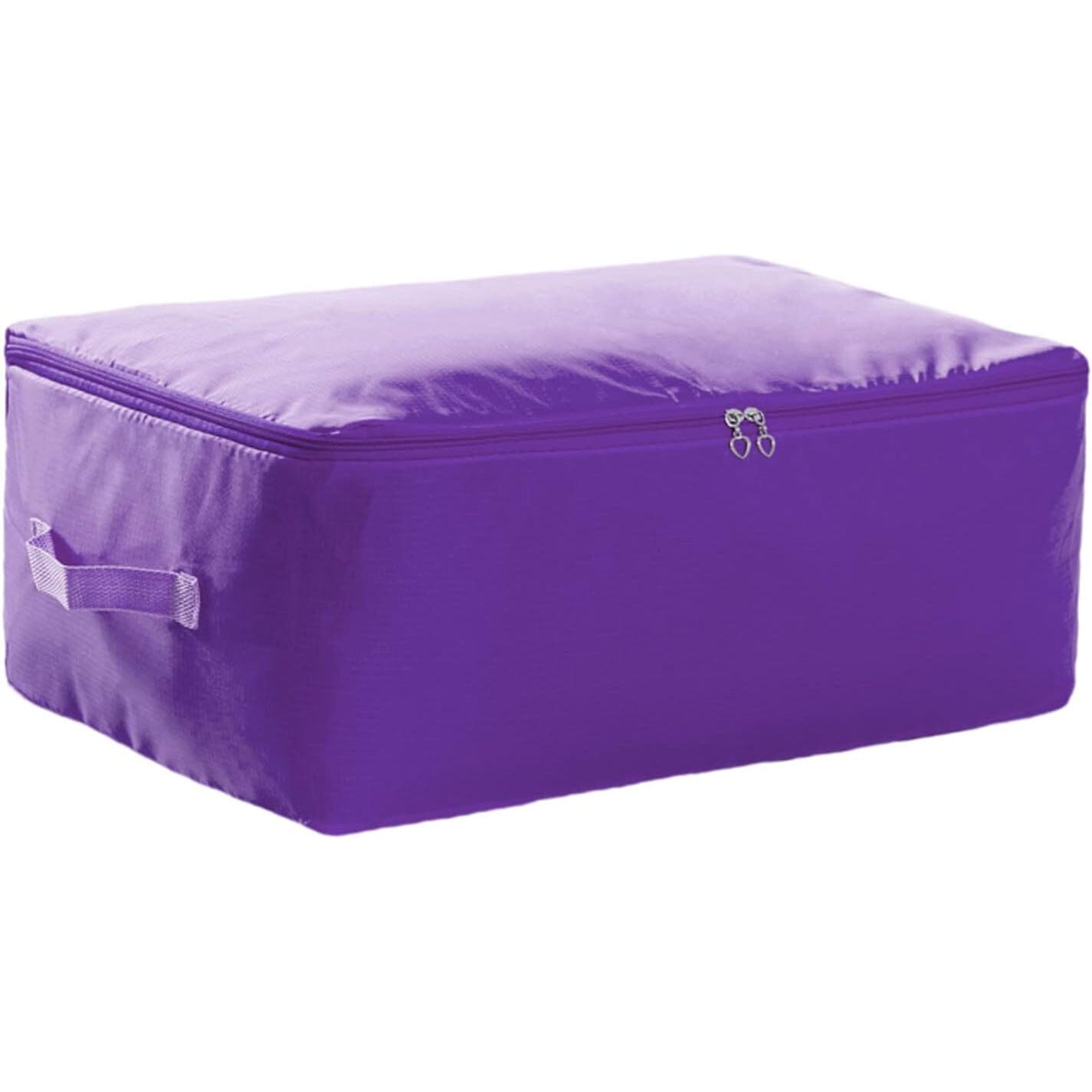 Foldable Clothes Quilt Storage Bag Portable Luggage Purple __stock:200 Closet & Storage refund_fee:800