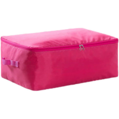 Foldable Clothes Quilt Storage Bag Portable Luggage Rose Red __stock:200 Closet & Storage refund_fee:800