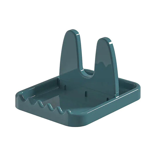 Foldable Pot Lid Rack Plastic Spoon Holder Stand Kitchen Supplies Organizer Blue __stock:200 Kitchen & Dining refund_fee:800