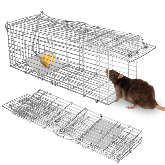 Foldable Rat Trap Cage Humane Live Rodent Trap Cage __stock:50 Low stock Pest Control refund_fee:1200 Warranty