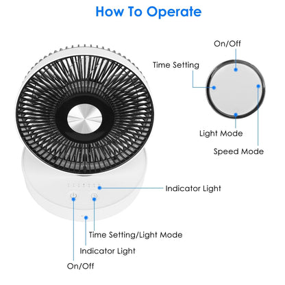 Foldable Rechargeable LED Desk Fan Wall Mounted with Magnetic Remote __stock:50 Household Appliances refund_fee:1800 Warranty