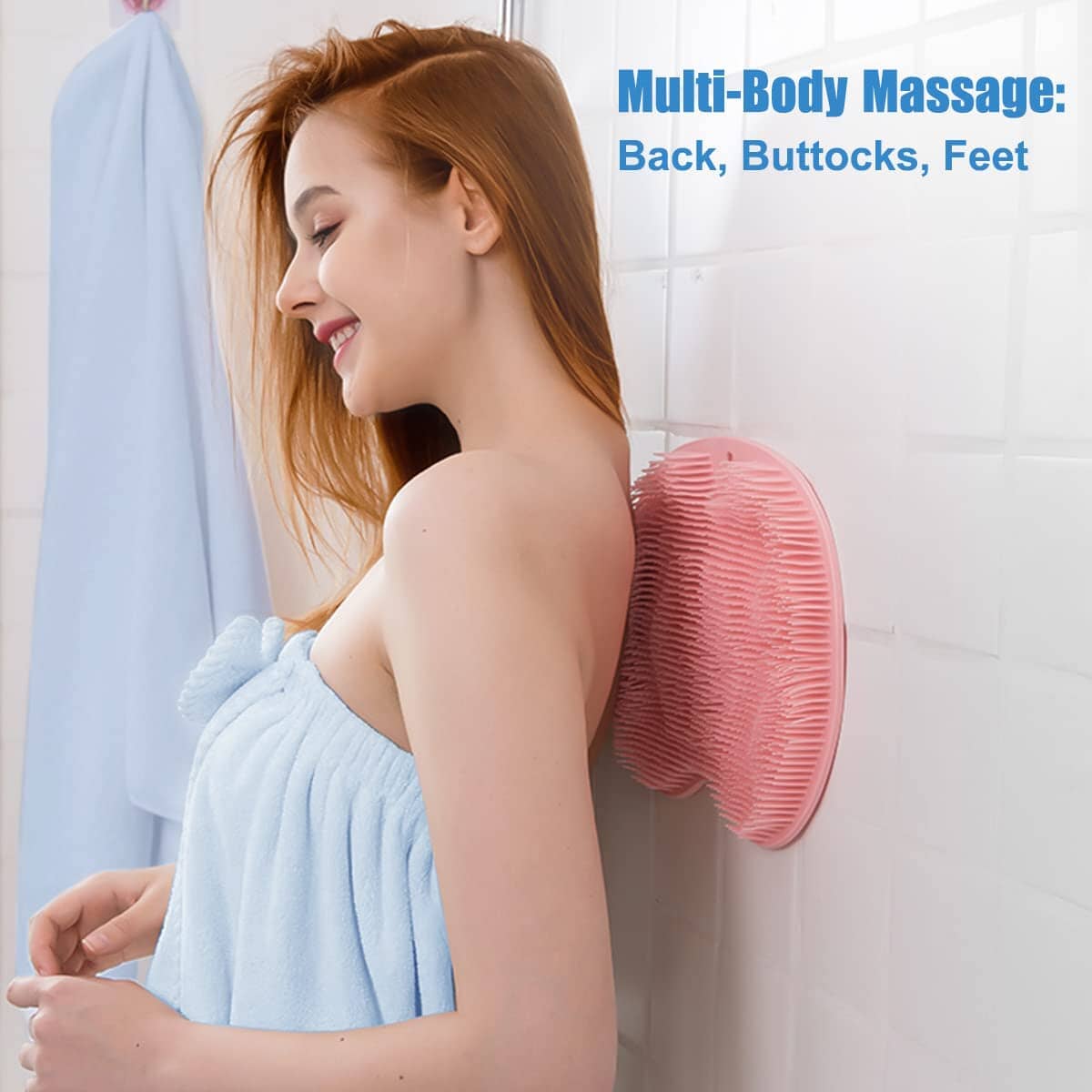 Foot Scrubber Back Brush Bathroom Massager __stock:200 Bath refund_fee:800