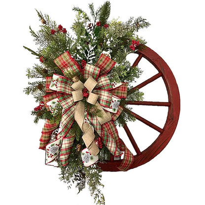 Front Door Wooden Vintage Winter Decorative Christmas Wreath __stock:200 Holiday Decor & Apparel refund_fee:1200