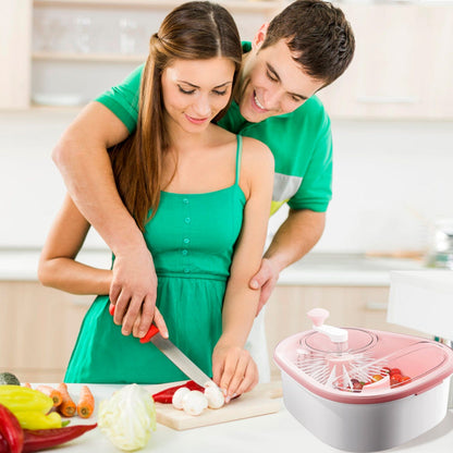 Fruit, Vegetable Manual Washing Spinner with Brush Hand Crank __stock:50 Kitchen & Dining Low stock refund_fee:1800