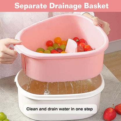 Fruit, Vegetable Manual Washing Spinner with Brush Hand Crank __stock:50 Kitchen & Dining Low stock refund_fee:1800