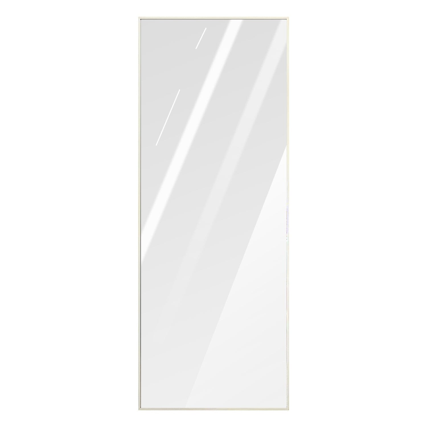 Full Length Mirror Aluminum Alloy Wall Mirror Free Standing Floor White __stock:50 Furniture and Décor refund_fee:2200