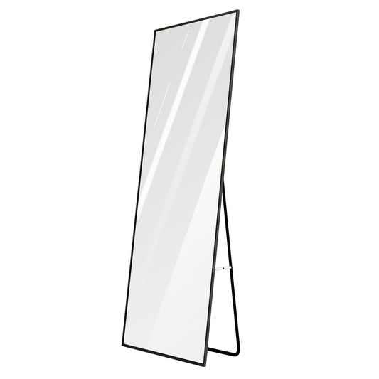 Full Length Mirror Aluminum Alloy Wall Mirror Free Standing Floor __stock:50 Furniture and Décor refund_fee:2200