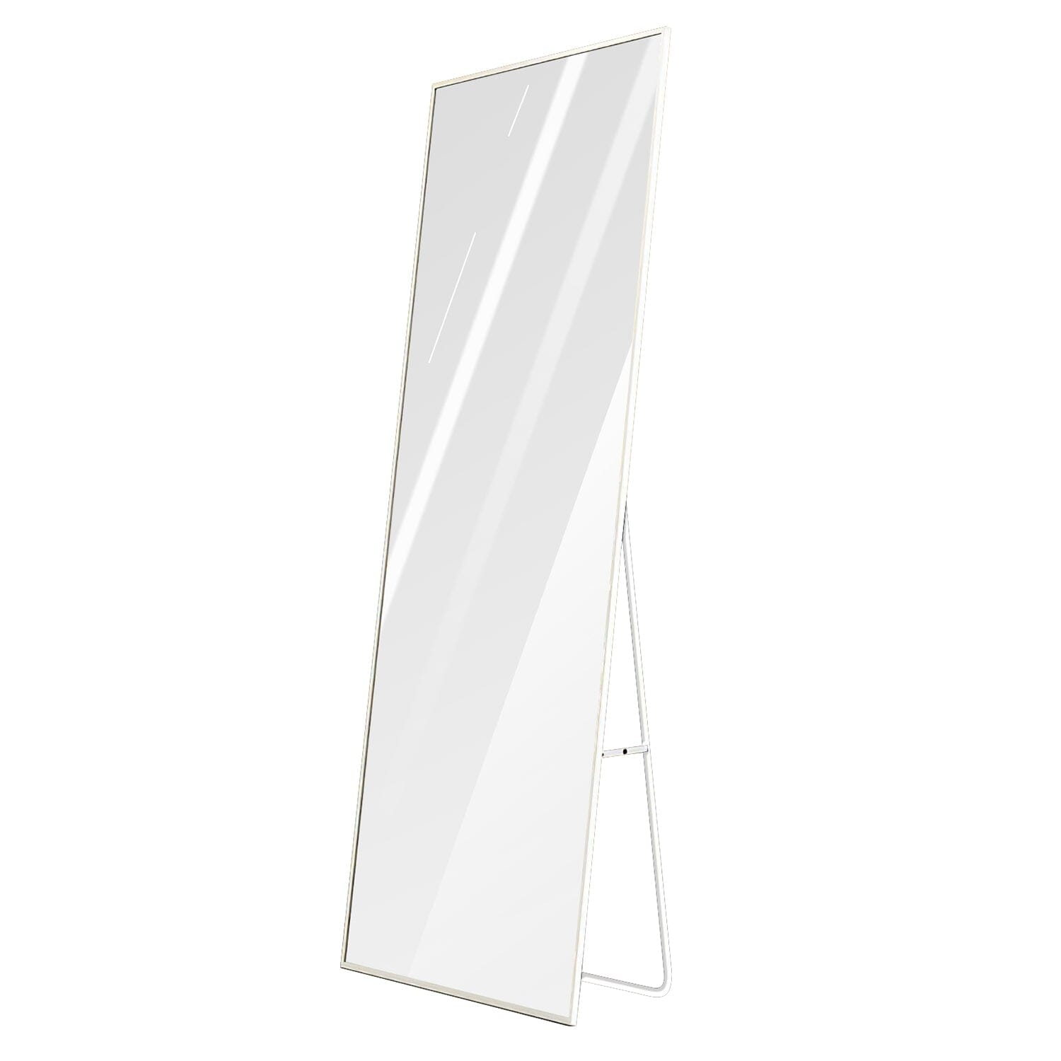 Full Length Mirror Aluminum Alloy Wall Mirror Free Standing Floor __stock:50 Furniture and Décor refund_fee:2200