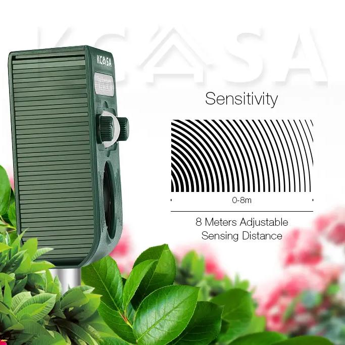 Garden Ultrasonic PIR Sensor Solar Animal Dispeller Pest Control refund_fee:1200 Warranty