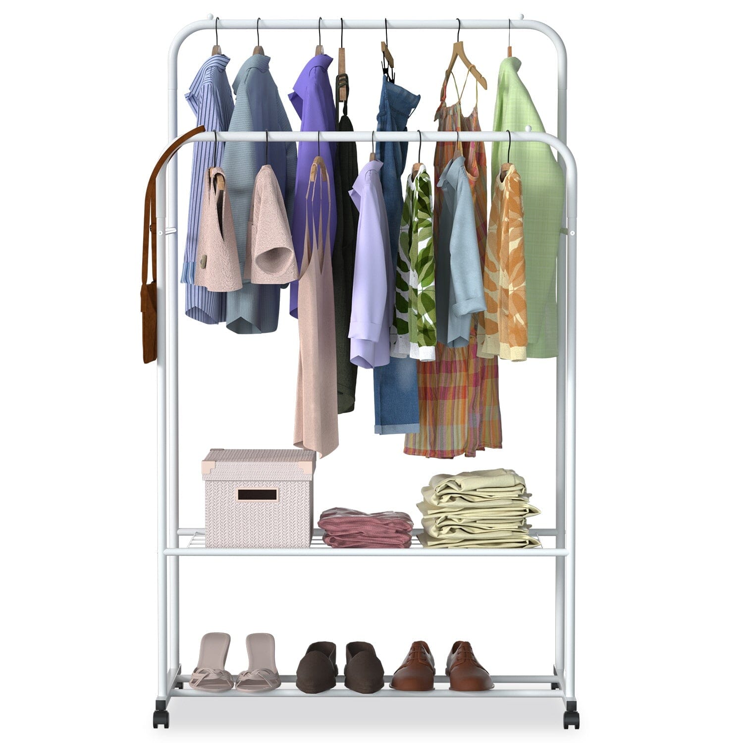 Garment Hanging Rack Clothing Organizer __stock:100 Closet & Storage refund_fee:1200