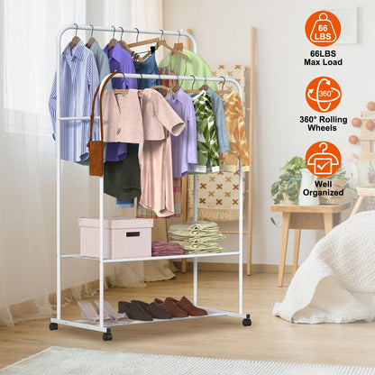 Garment Hanging Rack Clothing Organizer __stock:100 Closet & Storage refund_fee:1200