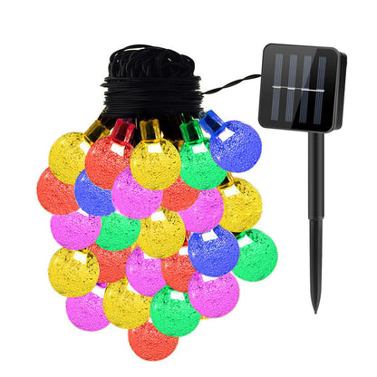 Globe String Solar Lights 30 Ball Color __stock:50 Holiday refund_fee:1200 String & Fairy Lights Warranty