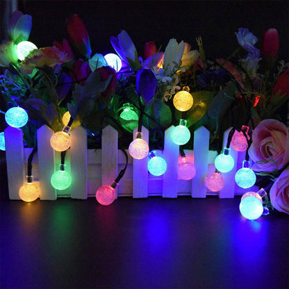 Globe String Solar Lights 30 Ball __stock:50 Holiday refund_fee:1200 String & Fairy Lights Warranty