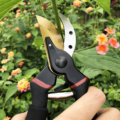 Gonicc 8" Professional Premium Titanium Bypass Pruning Shears __stock:200 Garden & Patio refund_fee:1200