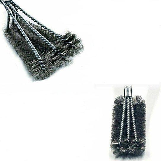 Grill Brush Stainless Steel Scrubber BBQ Cleaning Tool __stock:300 Garden & Patio refund_fee:800