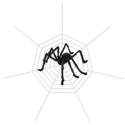 Halloween Decorations Spider 49" with 126" Tarantula Mega Spider Web Holiday Decor & Apparel refund_fee:1200