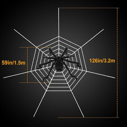 Halloween Decorations Spider Outdoor Stretch Cobweb Holiday Decor & Apparel refund_fee:1200