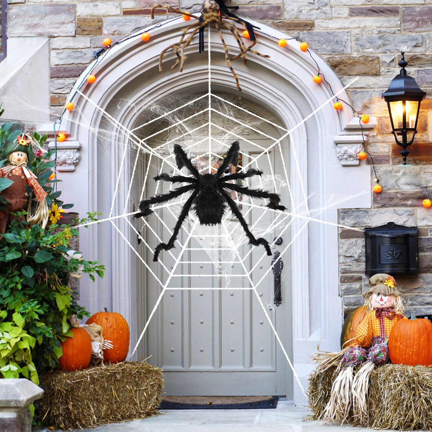 Halloween Decorations Spider Outdoor Stretch Cobweb Holiday Decor & Apparel refund_fee:1200