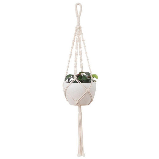 Hand Woven Macrame Tapestry Plant Hanger Holder A __stock:500 Furniture and Décor refund_fee:800