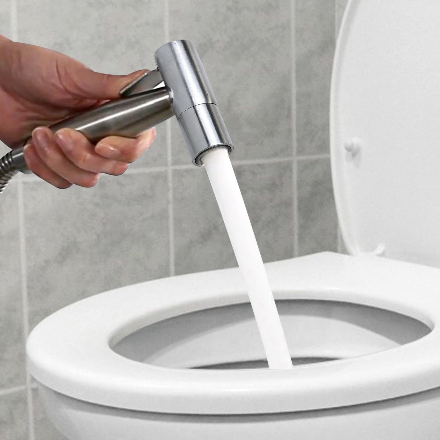 Handheld Bidet Sprayer Stainless Steel __stock:100 Bath refund_fee:1200