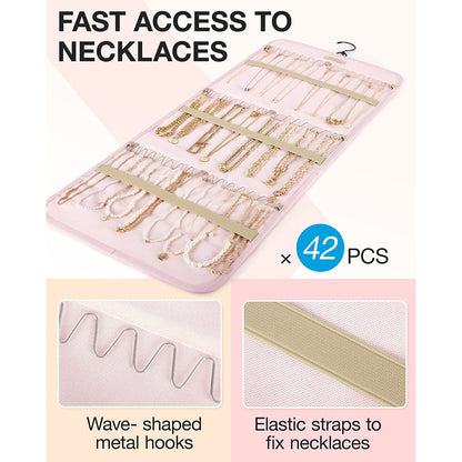 Hanging Jewelry Organizer Storage Roll __stock:200 Closet & Storage refund_fee:800