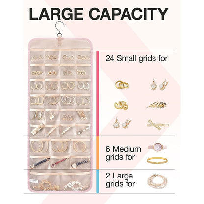 Hanging Jewelry Organizer Storage Roll __stock:200 Closet & Storage refund_fee:800