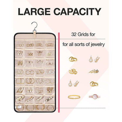 Hanging Jewelry Organizer Storage Roll __stock:200 Closet & Storage refund_fee:800
