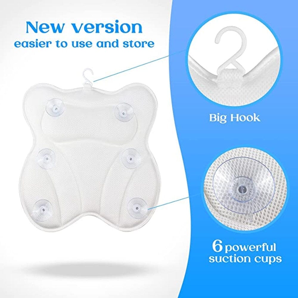 Hawbath Ultra-Soft Bath Pillow With 6 Suction Cups __stock:1000 Bath refund_fee:1200