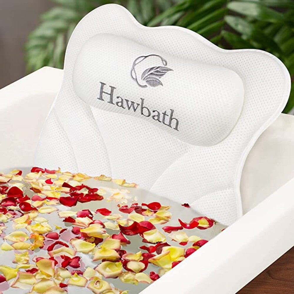 Hawbath Ultra-Soft Bath Pillow With 6 Suction Cups __stock:1000 Bath refund_fee:1200