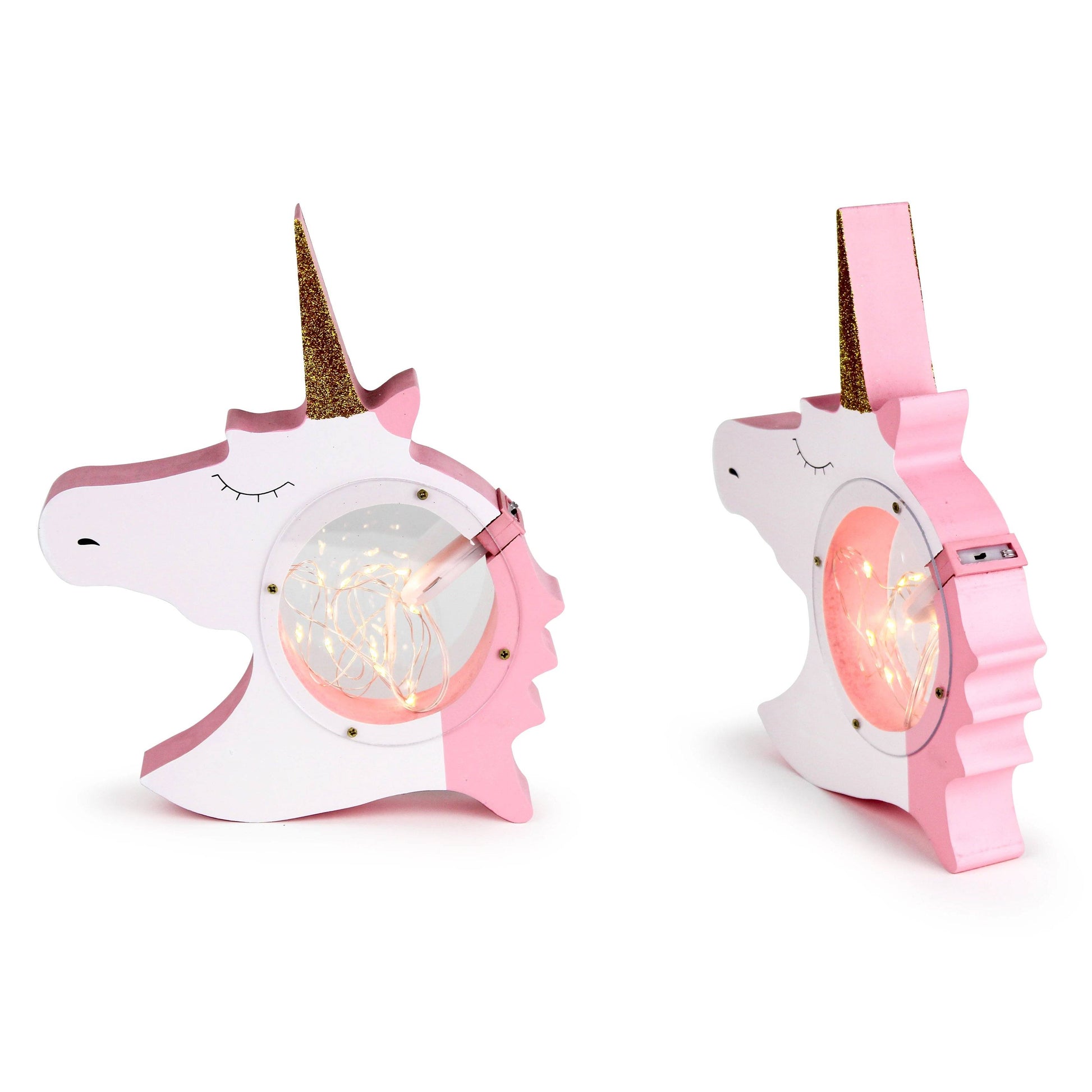 Hearth & Haven Decorative Wooden Table Night Light for Kids Unicorn Indoor Lighting refund_fee:800 Warranty