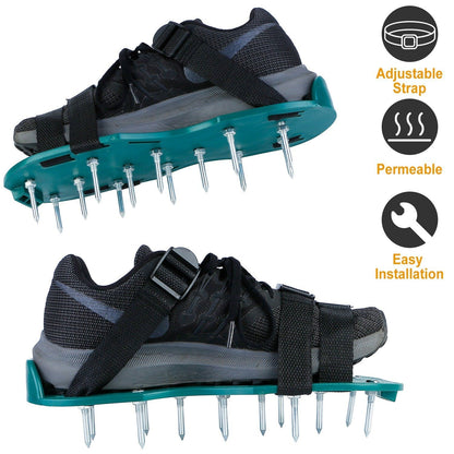 Heavy Duty Lawn Aerator Shoes with Adjustable Straps __stock:200 Garden & Patio refund_fee:1200