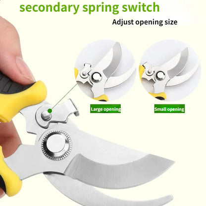 Heavy Duty Pruning Shears with Rust Proof Stainless Steel Blades Handheld Gardening Tools __stock:200 Garden & Patio refund_fee:800