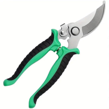 Heavy Duty Pruning Shears with Rust Proof Stainless Steel Blades Handheld Gardening Tools Green __stock:200 Garden & Patio refund_fee:800