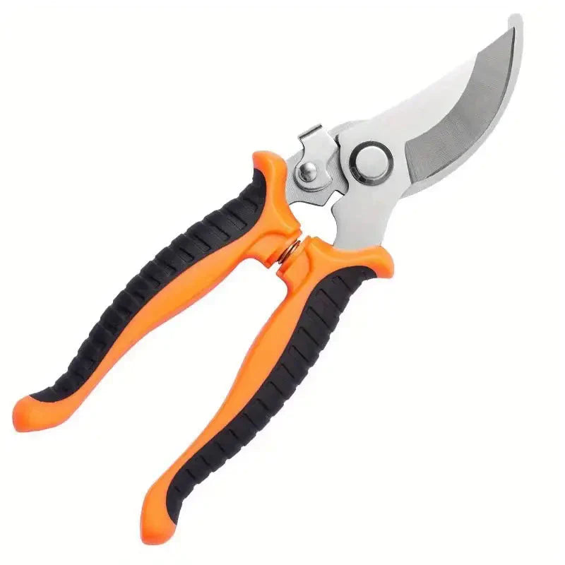 Heavy Duty Pruning Shears with Rust Proof Stainless Steel Blades Handheld Gardening Tools Orange __stock:200 Garden & Patio refund_fee:800