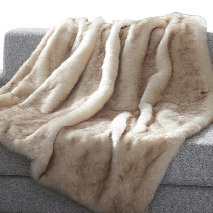 Heavy Faux Fur Throw Blanket – Assorted Styles __stock:100 Furniture and Décor refund_fee:1800