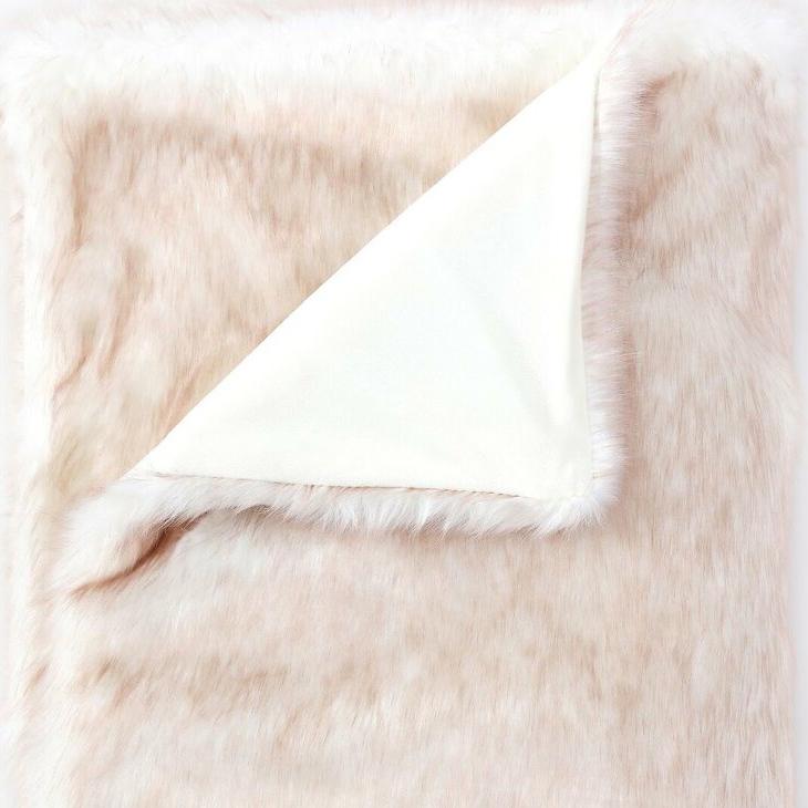 Heavy Faux Fur Throw Blanket – Assorted Styles __stock:100 Furniture and Décor refund_fee:1800