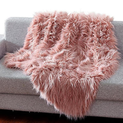 Heavy Faux Fur Throw Blanket – Assorted Styles Type 5 __stock:100 Furniture and Décor refund_fee:1800